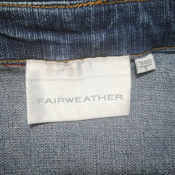 Fairweather Ladies 3/4 Length Sleeves Size 3 Medium Wash Denim Dress - Picture 3 of 11